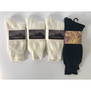 NWT Vintage Women's Socks Lot of 4 Pairs Size 9/11 and 10/13